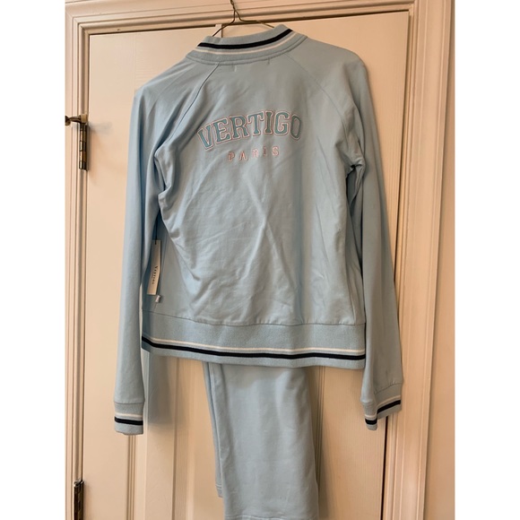 NWT Vertigo Light Blue Playsuit with stretch! - Picture 2 of 5